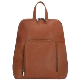 Beagles Hnedý elegantný ruksak z pravej kože „Santa Lucia“