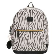 Beagles Čierno-biely kožený školský ruksak „Tiger“ - cena, porovnanie