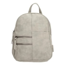 Beagles Sivý malý elegantný ruksak „Doublezip“