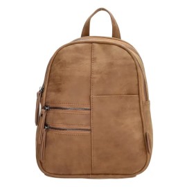 Beagles Hnedý malý elegantný ruksak „Doublezip“