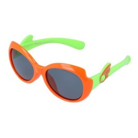 Sunmania Oranžovo-zelené bodkované detské okuliare Wings