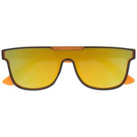 Sunmania Oranžové bezrámové zrkadlové okuliare Rimless