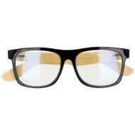 Sunmania Čierne drevené číre okuliare Wayfarer Clear Wood - cena, porovnanie