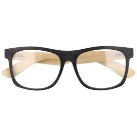 Sunmania Drevené okuliare proti modrému svetlu Wayfarer Blue Wood
