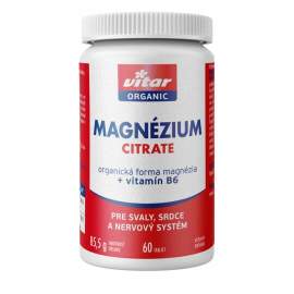 Vitar Magnezium Citrate + vitamín B6 60tbl