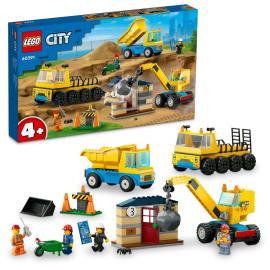 Lego City 60391 Stavebná dodávka a demolačný žeriav