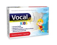 Sirowa VOCAL Kids pastilky s jahodovou príchuťou 24ks - cena, porovnanie