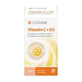 Livsane Vitamín C + D3 90ks