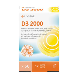 Livsane Vitamín D3 2000 IU 60tbl