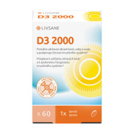 Livsane Vitamín D3 2000 IU 60tbl - cena, porovnanie