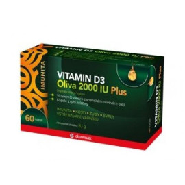 Glenmark Vitamín D3 oliva 2000 IU 60tbl