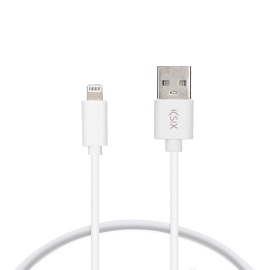 Ksix Nabíjací a dátový kábel USB na Lightning, MFi 1m