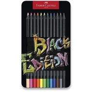 Faber Castell Pastelky Black Edition v plechu 12 farieb