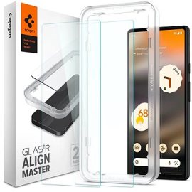 Spigen Glass AlignMaster 2 Pack Clear Google Pixel 6a