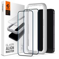 Spigen Glas ALM FC Black 2P iPhone 12/iPhone 12 Pro - cena, porovnanie