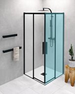 Polysan sprchové dvere LINE BLACK AL1582B - cena, porovnanie