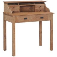 Shumee Písací stôl 90 x 50 x 100 cm masívne teakové drevo - cena, porovnanie