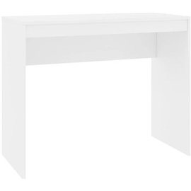 Shumee Písací stôl biely 90 x 40 x 72 cm drevotrieska