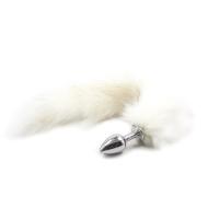 Fetish Addict Metal Butt Plug with Foxy Tail Velvet Touch 40cm - cena, porovnanie