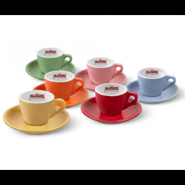 Musetti Caffé Šálky na cappuccino mix farieb 6 ks