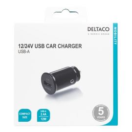 Deltaco Autonabíjačka USB-CAR123
