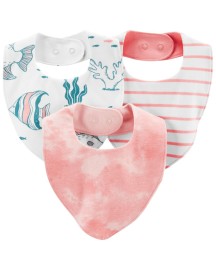 Carters Podbradník Pink Ocean dievča LBB 3ks