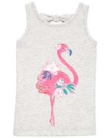 Carters Tričko na ramienka Pink Flamingo dievča