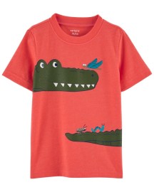 Carters Tričko krátky rukáv Red Alligator chlapec