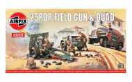 Airfix Classic Kit VINTAGE military A01305V - 25pdr Field Gun & Quad - cena, porovnanie