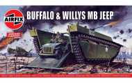 Airfix VINTAGE military A02302V - Buffalo Willys MB Jeep - cena, porovnanie