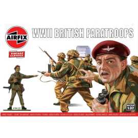 Airfix VINTAGE figurky A02701V - WWII British Paratroops