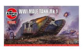 Airfix Classic Kit VINTAGE tank A01315V - WWI Male Tank Mk.I
