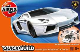 Airfix Quick Build auto J6019 - Lamborghini Aventador - bílá