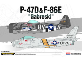 Academy Games P-47D a F-86E Gabreski 1:72