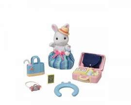 Sylvanian Family Mamka biely králik a víkendový cestovný set