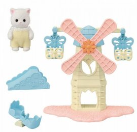 Sylvanian Family Zábavný park s veterným mlynom a mačiatkom