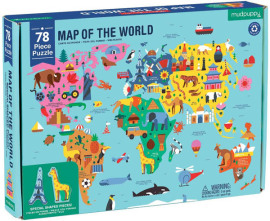 Mudpuppy Puzzle Mapa sveta 78