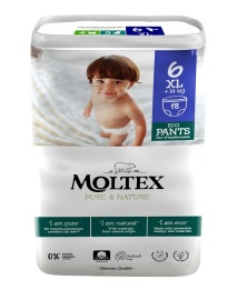 Moltex Pure & Nature nohavičkové plienky 6 XL 18ks