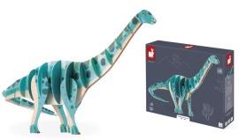 Janod Drevené 3D puzzle Dinosaurus Diplodocus Dino 42 ks