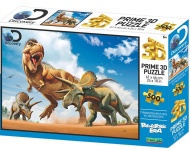 Clementoni 3D PUZZLE - T-rex versus Triceratops 500 - cena, porovnanie