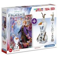 Clementoni Puzzle 104 3D Ľadové kráľovstvo - cena, porovnanie