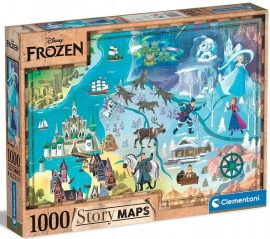 Clementoni Puzzle 1000ksDisney Mapa - Frozen