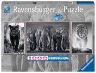 Ravensburger Panter, slon a lev 1000ks Panorama - cena, porovnanie