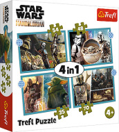 Trefl Puzzle 4v1 - Mandalorian - cena, porovnanie