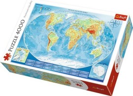 Trefl Puzzle Veľká mapa sveta 4000