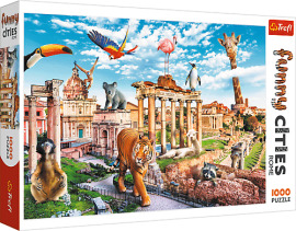Trefl Puzzle 1000 Funny Cities - Divoký Rím