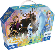 Trefl Puzzle 70 glitter v kufríku - Disney Frozen - cena, porovnanie