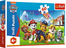 Trefl Puzzle 60 - Labková patrola v tráve / Viacom PAW Patrol