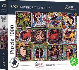 Trefl Puzzle 1000 UFT - Kozmická alchýmia: Znamenia zverokruhu