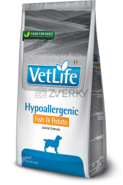 Vet Life Dog Hypoallergenic Fish & Potatoes 12kg